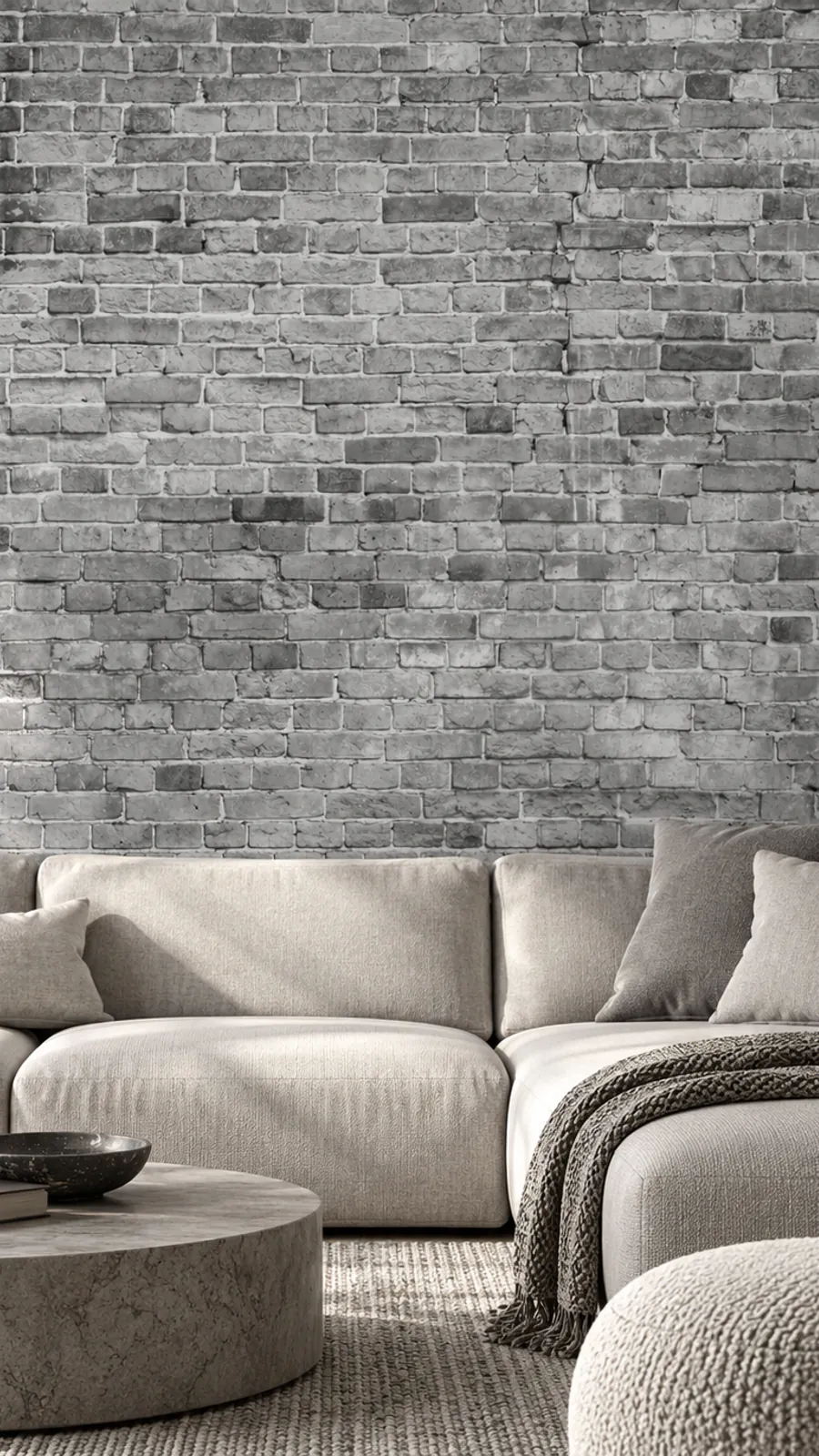 Murale de la silhouette de Manhattan en noir et blanc 604715429 dans un salon