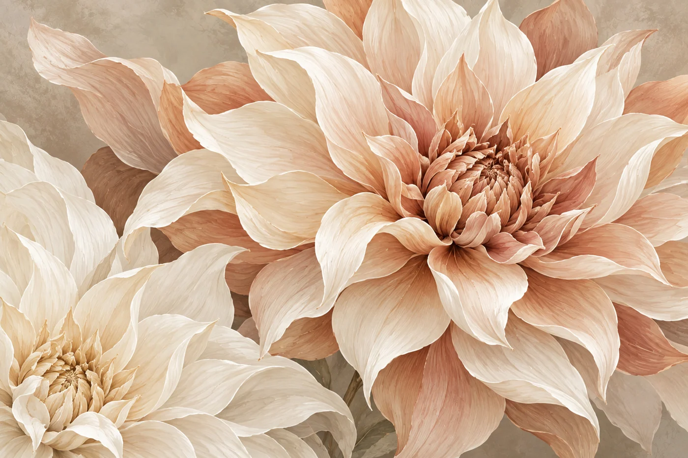 Soft Clay Dahlias