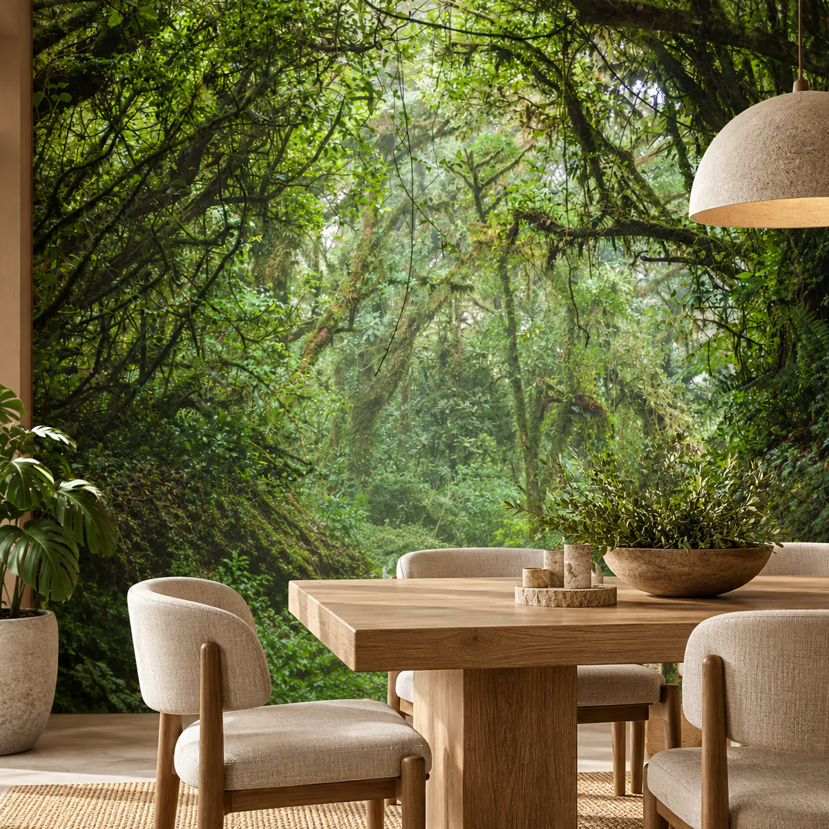 Murale — Forêt tropicale brumeuse de Monteverde