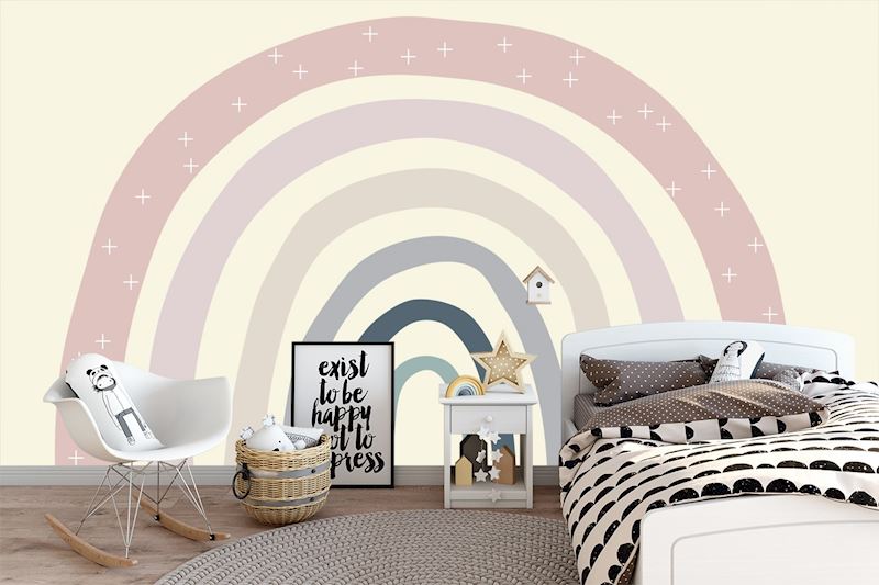 Arc-en-ciel pastel