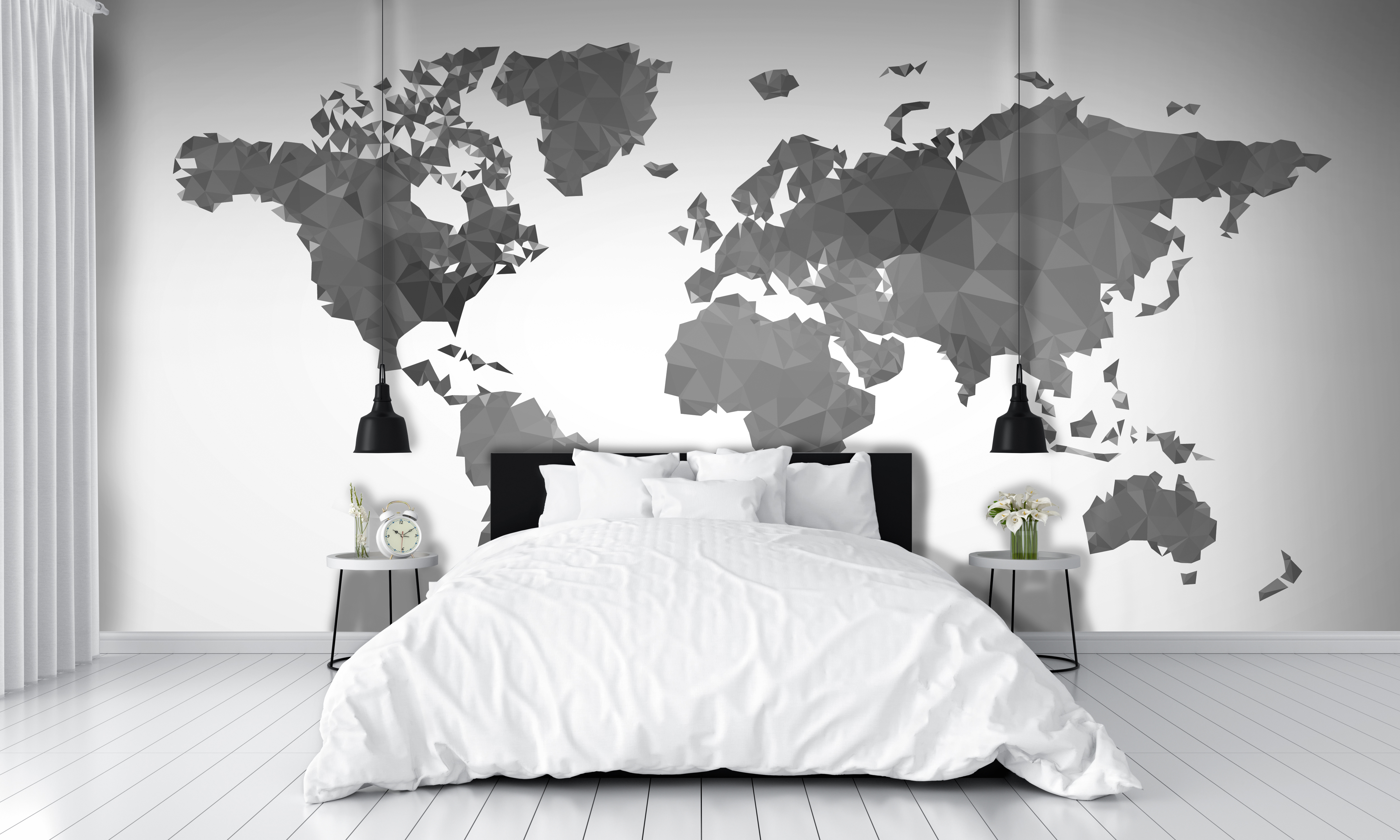 tapisserie carte du monde