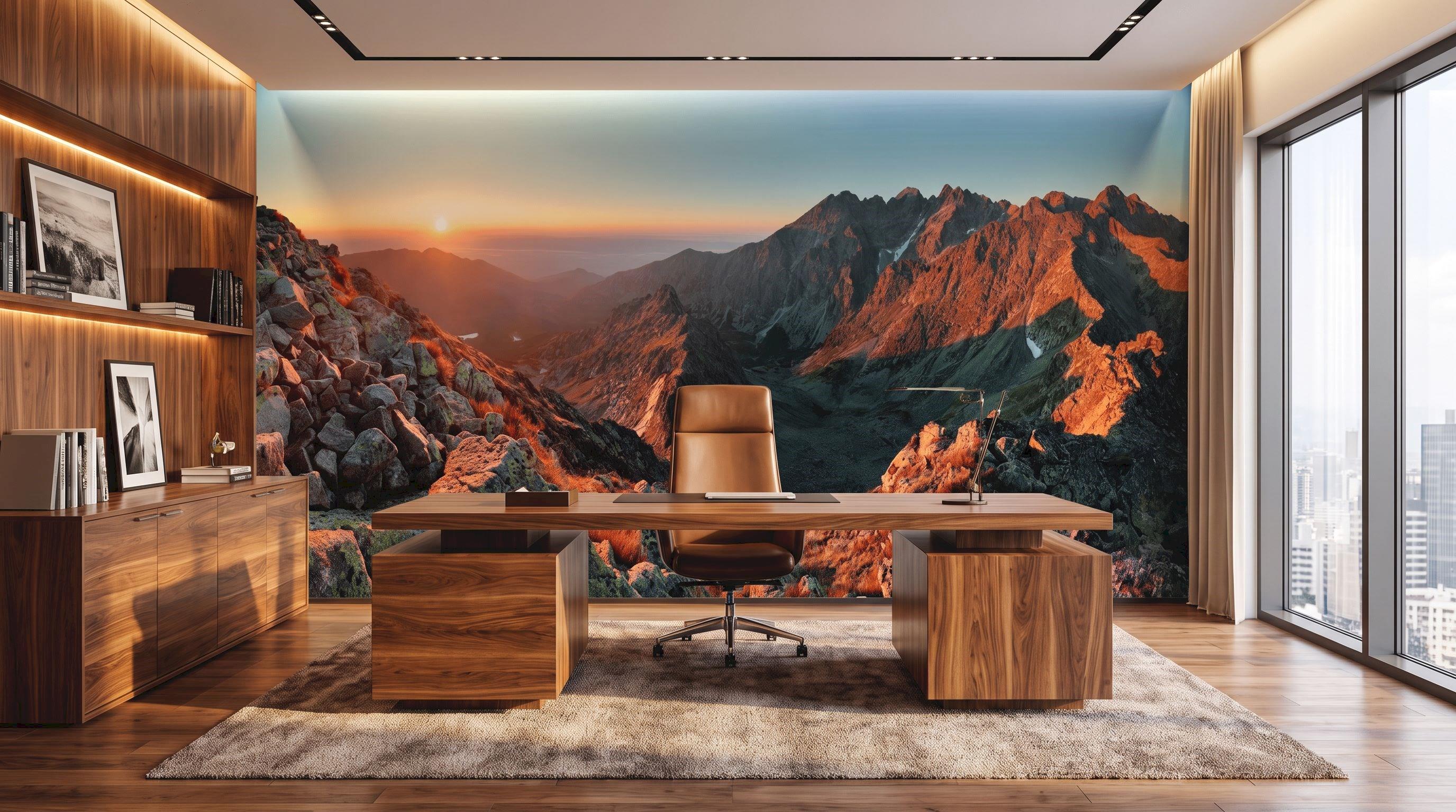 Autumn mountain panorama mural 84221257 in an office