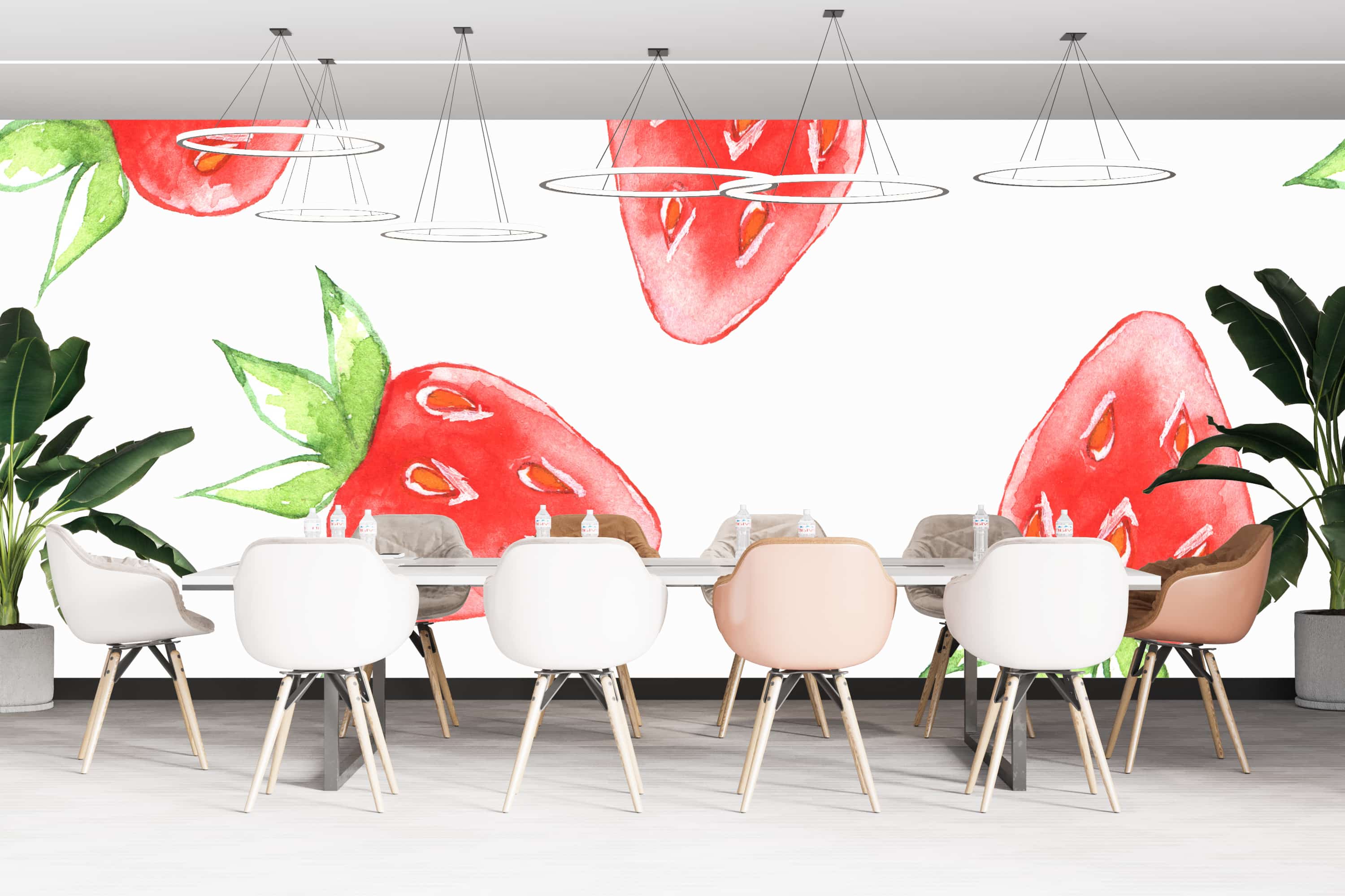 papier peint cuisine fruits