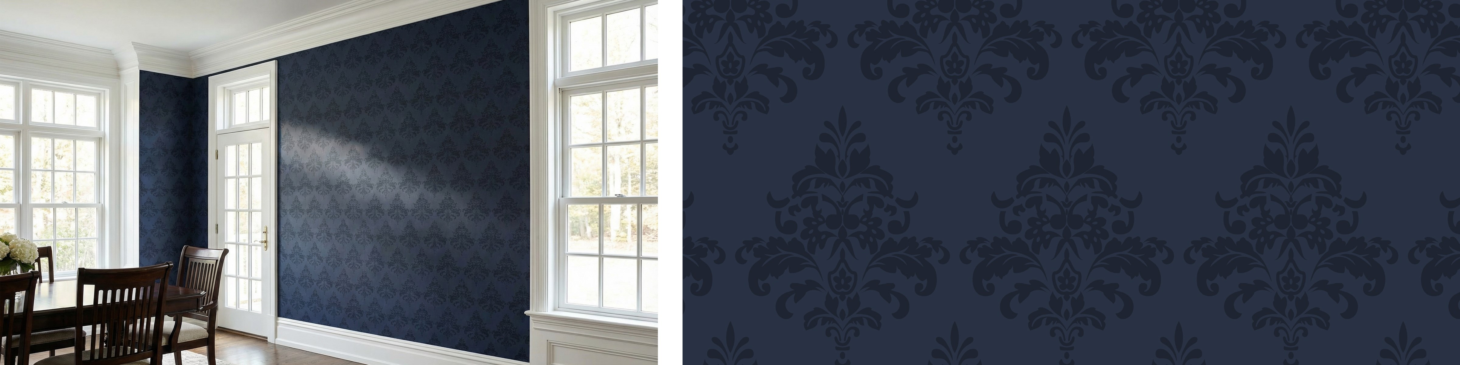 Damask bleu - SKU 2026-02