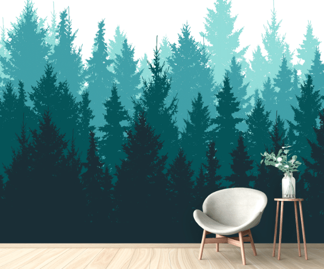 achat tapisserie murale tissu paysage jungle végétation