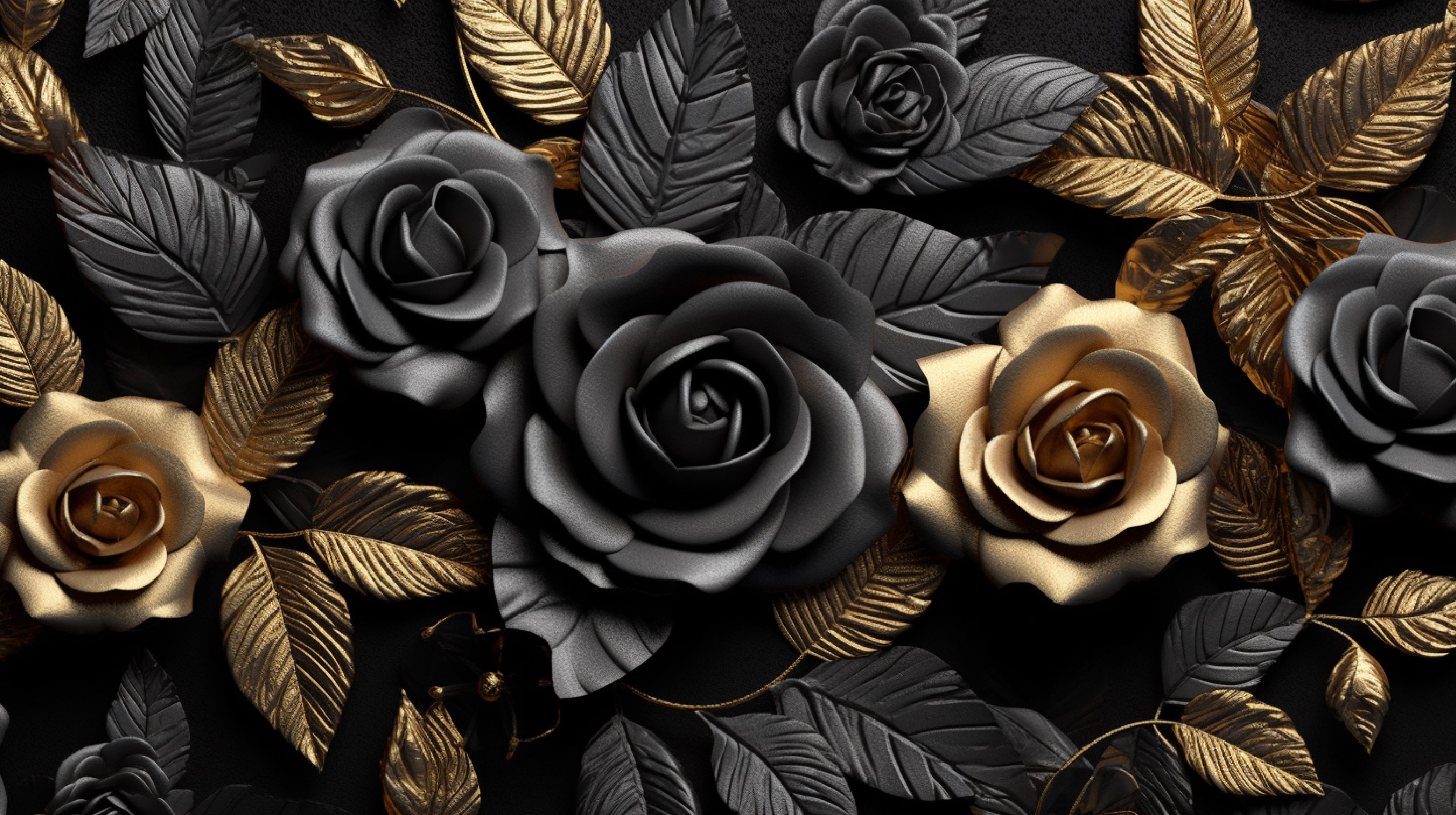 black gold flower 2