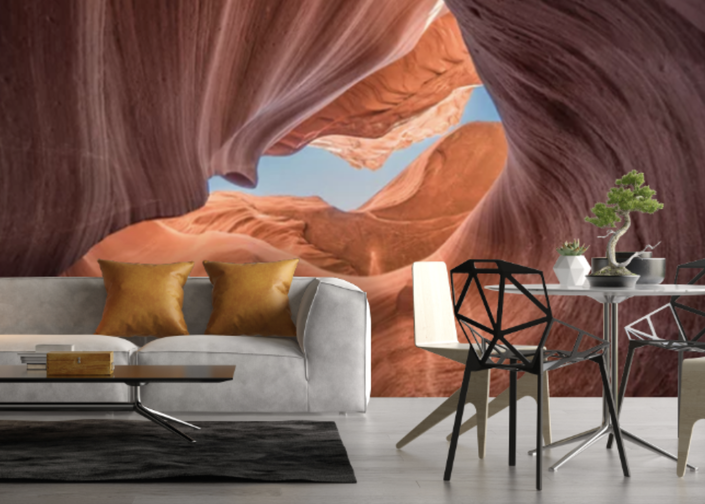 Tapisserie murale canyon